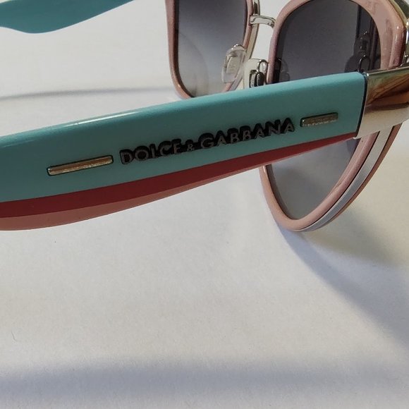 DG Dolce & Gabbana Sunglasses Blue Pink Red Logo Silver Retro Vintage Style main image 7